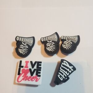 5 Pc Croc Charms Cheer